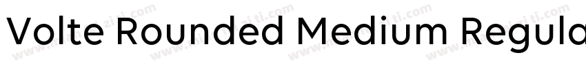 Volte Rounded Medium Regular字体转换